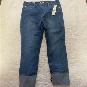 tribal jeans Denim Blue Cropped Jeans